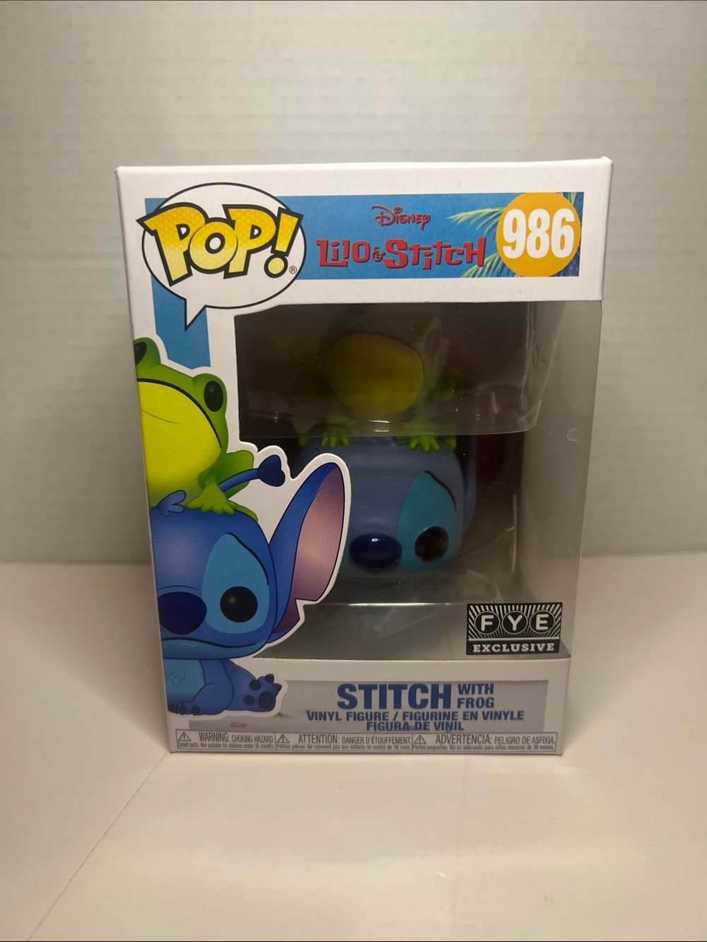 Funko Pop Stitch with Frog 986 FYE Exclusive Disney Lilo & Stitch Vinyl Figure